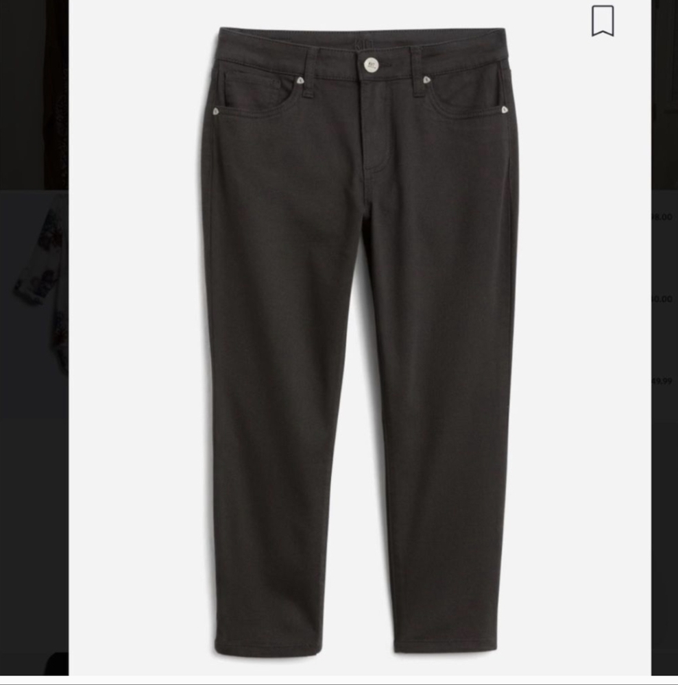 NWT Kut from the Kloth Cassandra Split Hem Capri Skinny Jean